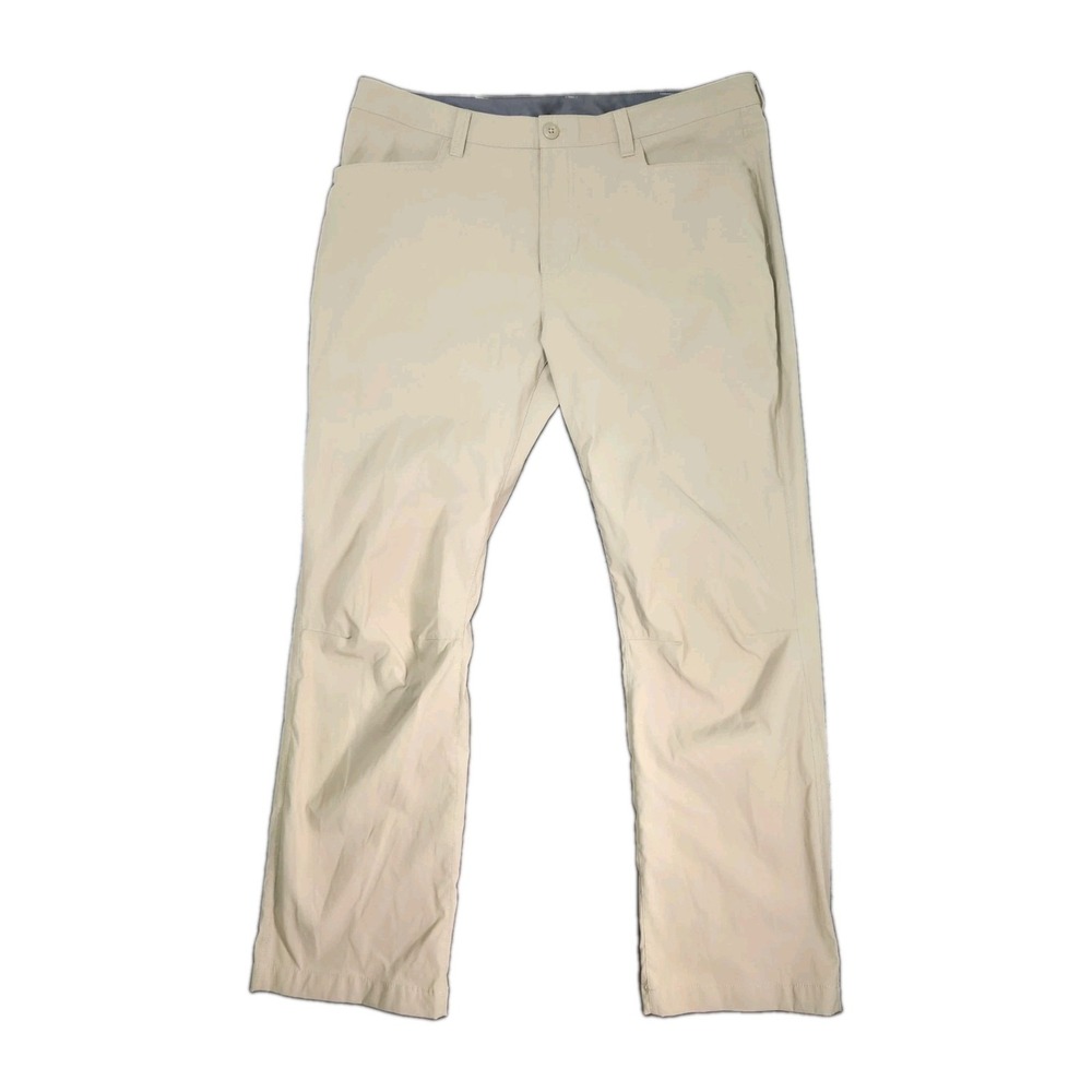 Eddie Bauer Pants Mens 36x30 Beige Stretch Articulated Knee Khaki Hiking Pants
